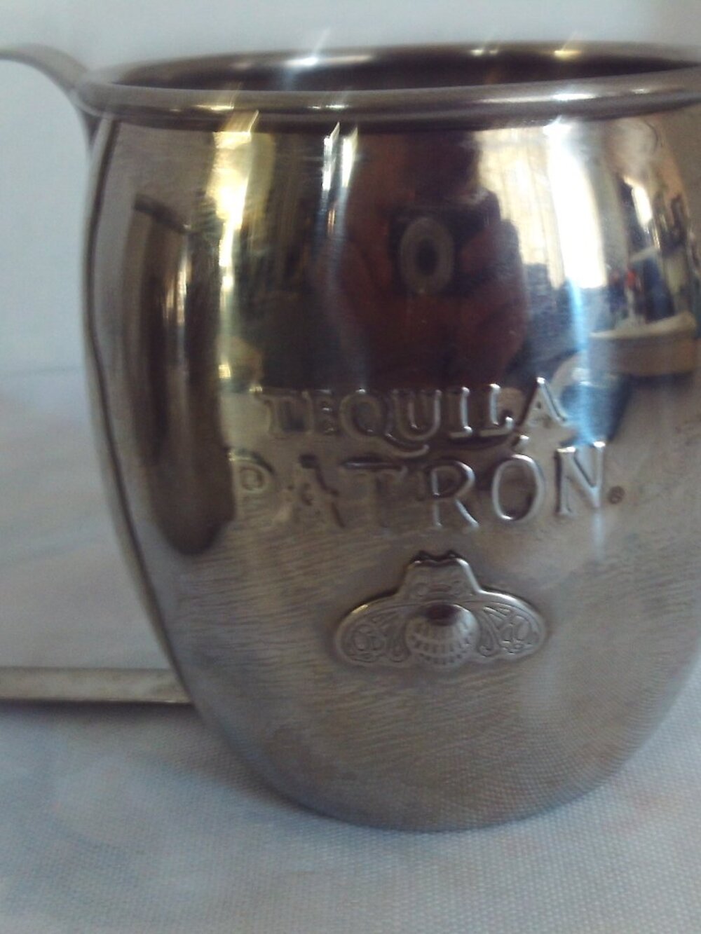 Patrón Tequila Stainless Steel Moscow Mule Mugs